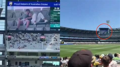 krikya888|AUS vs PAK : Young Couple's Private Moment Caught On The .
